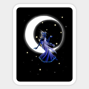 Goddess of the Moon Sticker